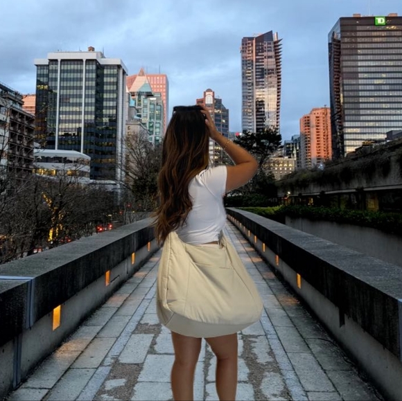 =GEN 'AYCC' All You Can Carry Nylon Cream Puff Crossbody Bag - Picture 2 of 15